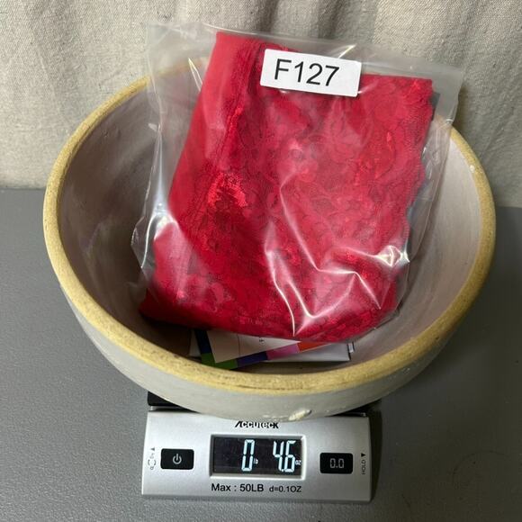 Modbe Womens Y2K Lace Trim Cami Size M Stretch Cherry Red Romantic Vampy Long - Picture 8 of 8